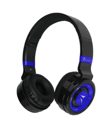 TECHMADE CUFFIE SENZA FILO CON MICROFONO BLU