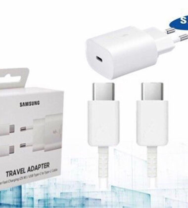 SAMSUNG ALIMENTATORE CAVO TYPE-C A TYPE-C FAST CHARGE 25W 2A BIANCO BLISTER