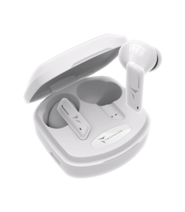 TECHMADE AURICOLARI SENZA FILO CON BOX DI RICARICA TM-K175-WH