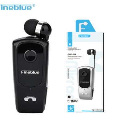 Auricolare Con Cuffia Retrattile Retraibile Clip Fineblue F920