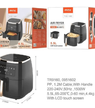 TR9160 MTK FRIGGITRICE AD ARIA 5.5L DIGITALE