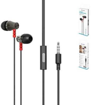 Cuffia Earphones Jack 3.5 Nero Unico