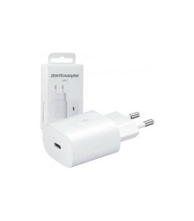 SAMSUNG EP-TA800NBEGEU CARICABATTERIA USB-C FAST CHARGE 25W Bianco