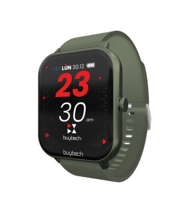 BUYTECH SMARTWATCH CALL CASSA VERDE CINTURINO SILICON VERDE