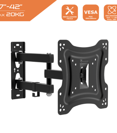 TECHMADE STAFFA TV DA MURO 17"-42"