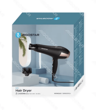 AIGOSTAR ASCIUGACAPELLI A IONI 2400W