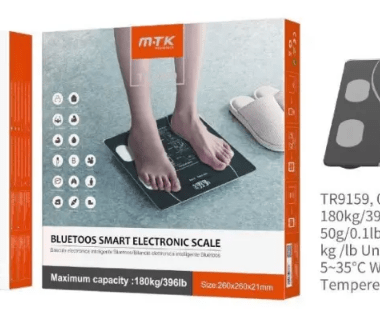 TR9159 M.TK BILANCIA DEL GRASSO CORPO BLUETOOTH NERO