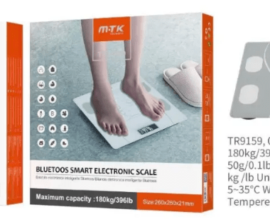 TR9159 M.TK BILANCIA DEL GRASSO CORPO BLUETOOTH BIANCO
