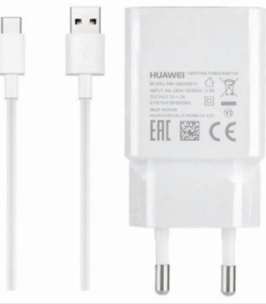 HUAWEI SPINA+CAVO TYPE-C 18W BIANCO